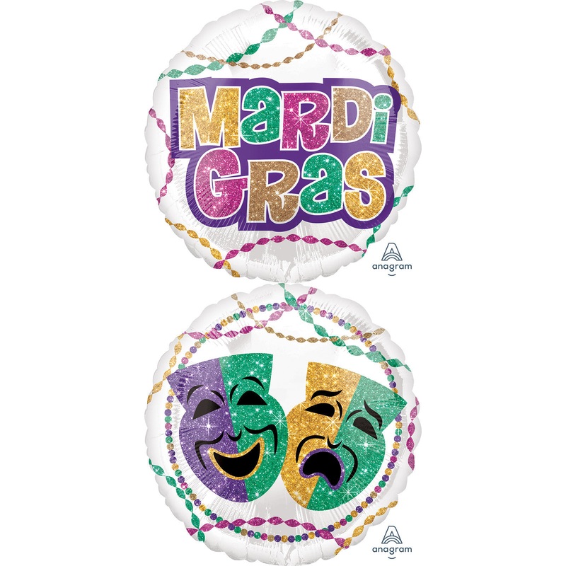 18" Mardi Gras Party Balloon