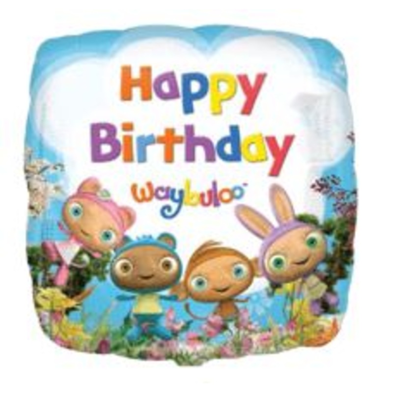 18" Waybuloo Happy Birthday Foil Balloon