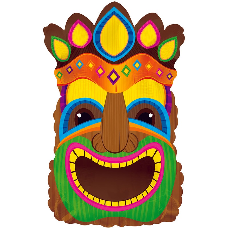 22" Crowned Tiki God Balloon