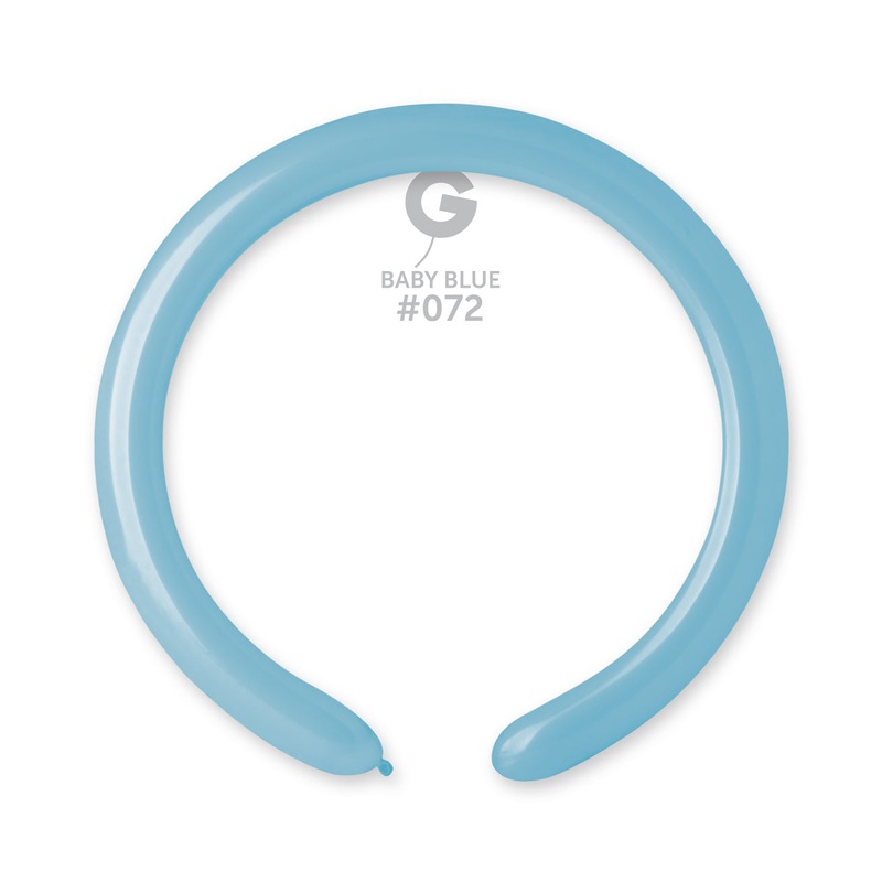 260G Gemar Latex Balloons (Bag of 50) Modelling/Twisting Baby Blue