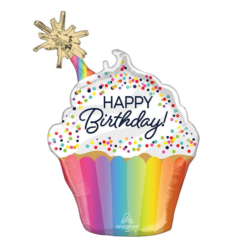 31" Confetti Sprinkle Birthday SuperShape Foil Balloon