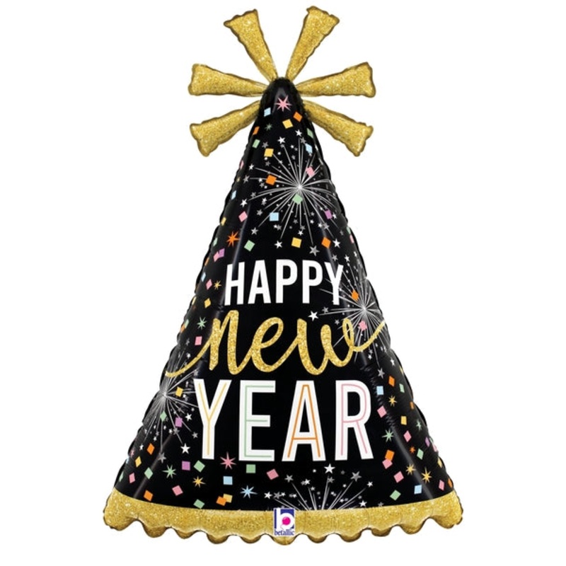 32" Foil Balloon Shape New Year Party Hat