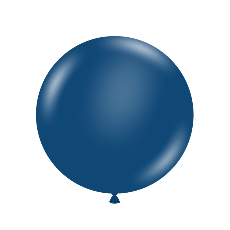 36" Navy Tuftex Latex Balloons Designer Balloons (2 Per Bag)