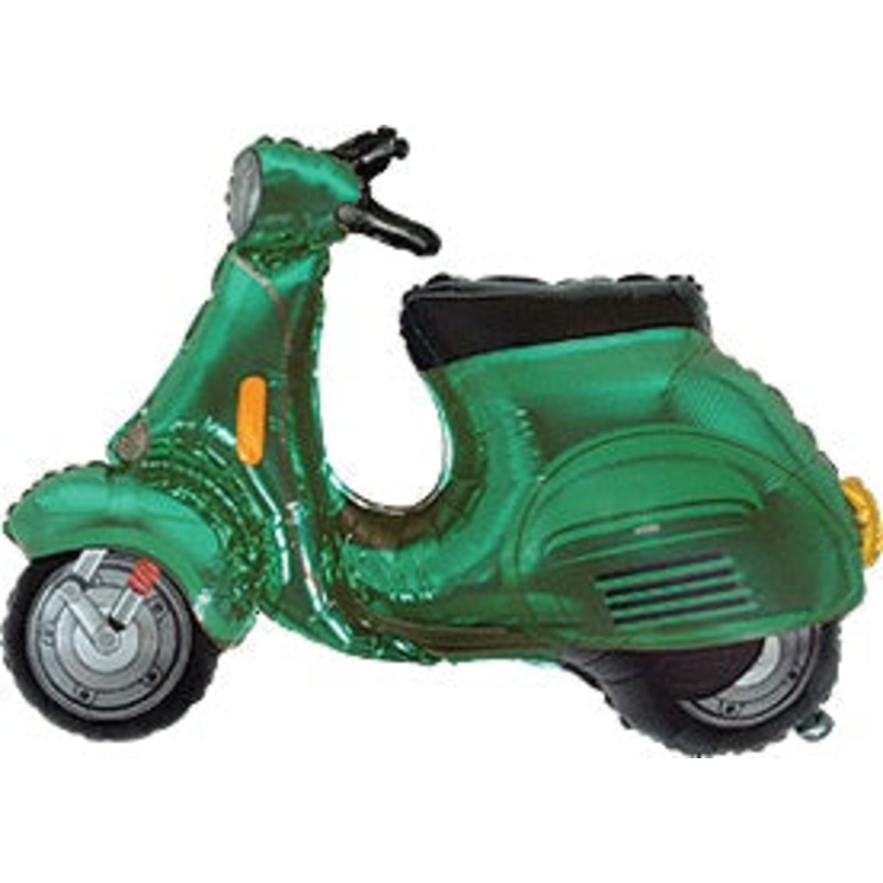 38" Green Scooter Balloon