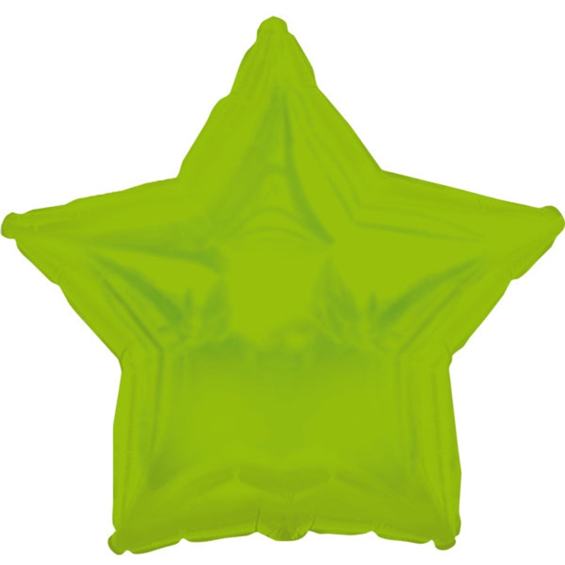 4.5" Airfill Only CTI Lime Green Star Balloon