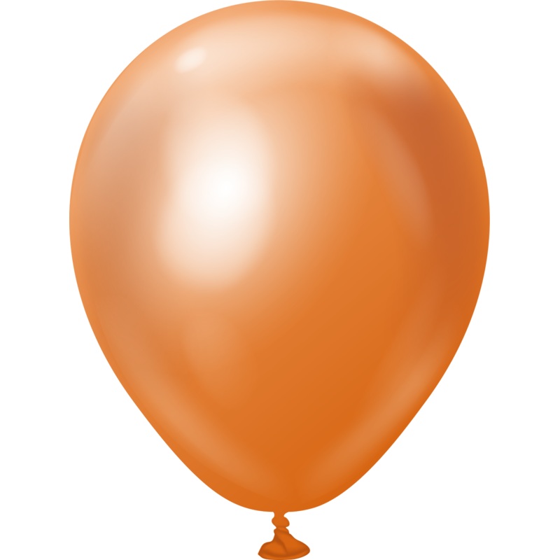 5" Kalisan Latex Balloons Mirror Copper (50 Per Bag)