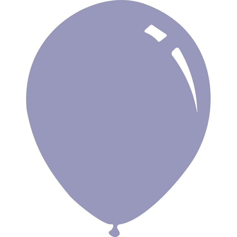 9" Metallic Periwinkle Decomex Latex Balloons (100 Per Bag)