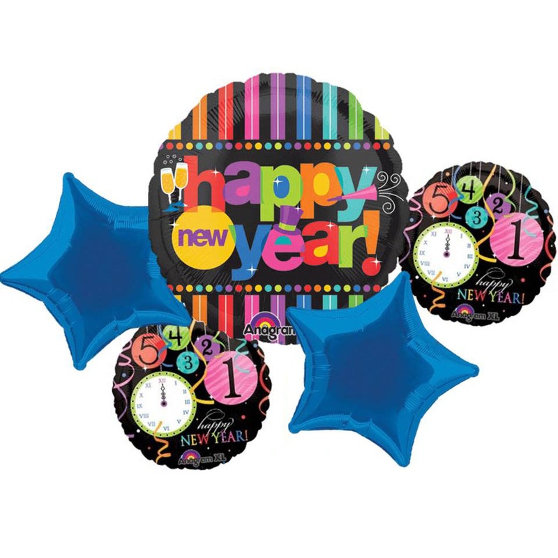 Happy New Years Bouquet Foil Balloon