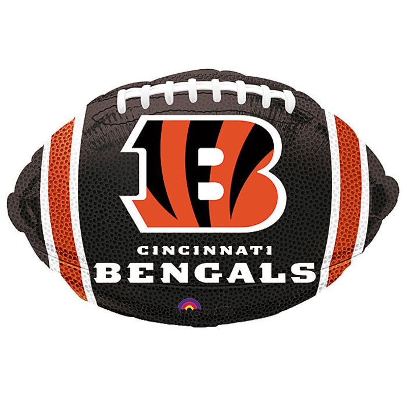 Junior Shape Cincinnati Bengals NFL Football Team Colors Balloon