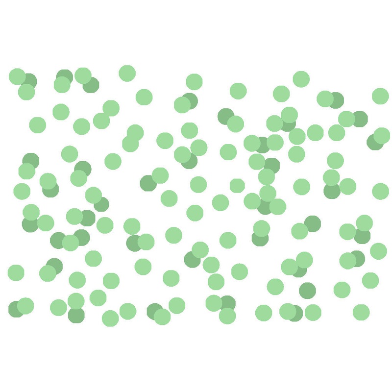 Tissue Paper Balloon Confetti Dots Dots Green Apple