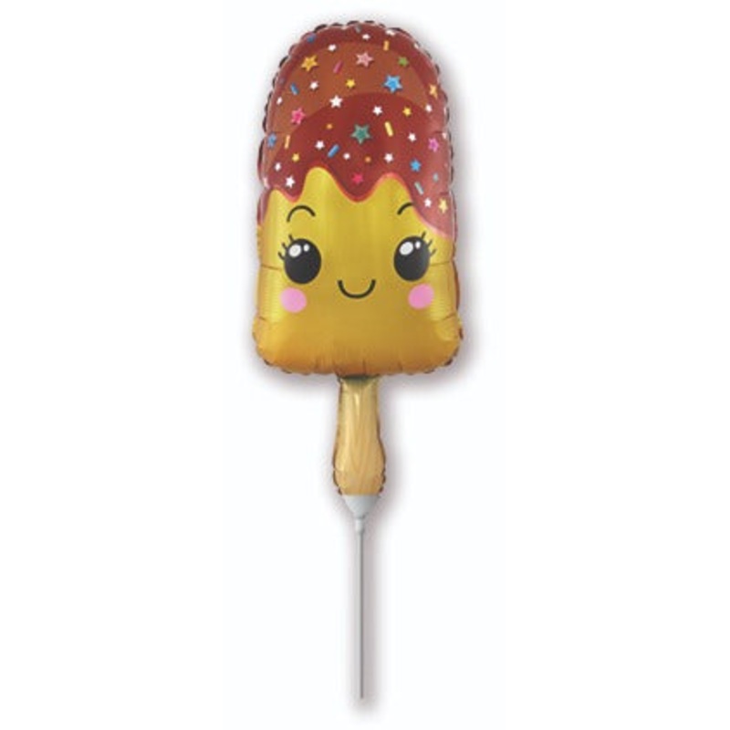 13" Airfill Only Yellow Ice Lolly Mini Foil Balloon