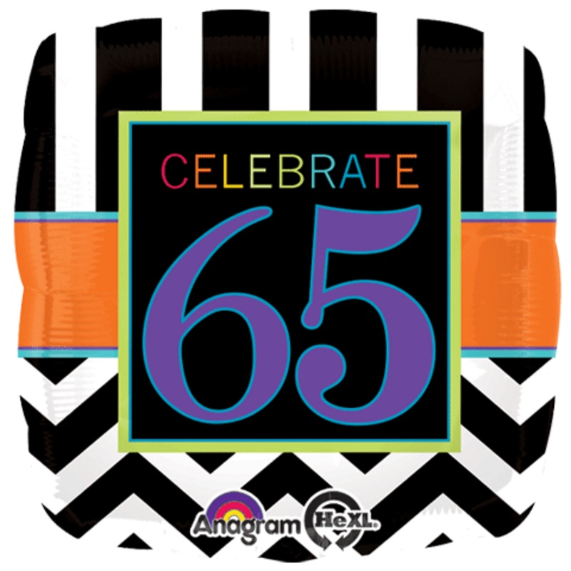 18" Celebrate 65 Balloon