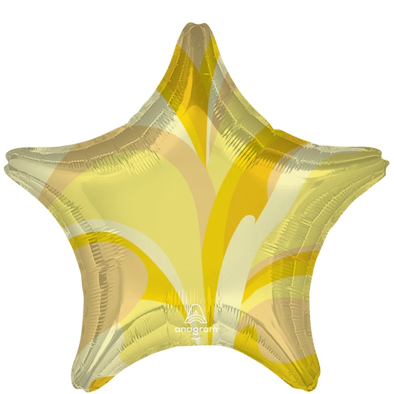 18" Gold Macro Marble Foil Balloon