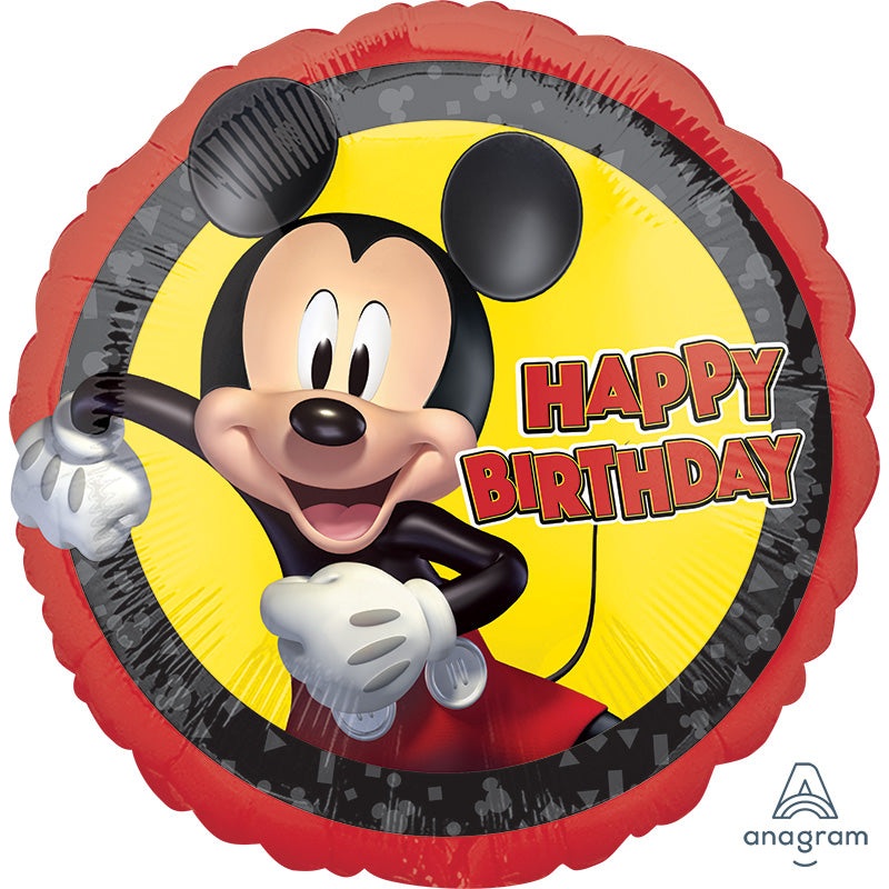 18" Mickey Mouse Forever Birthday Foil Balloon