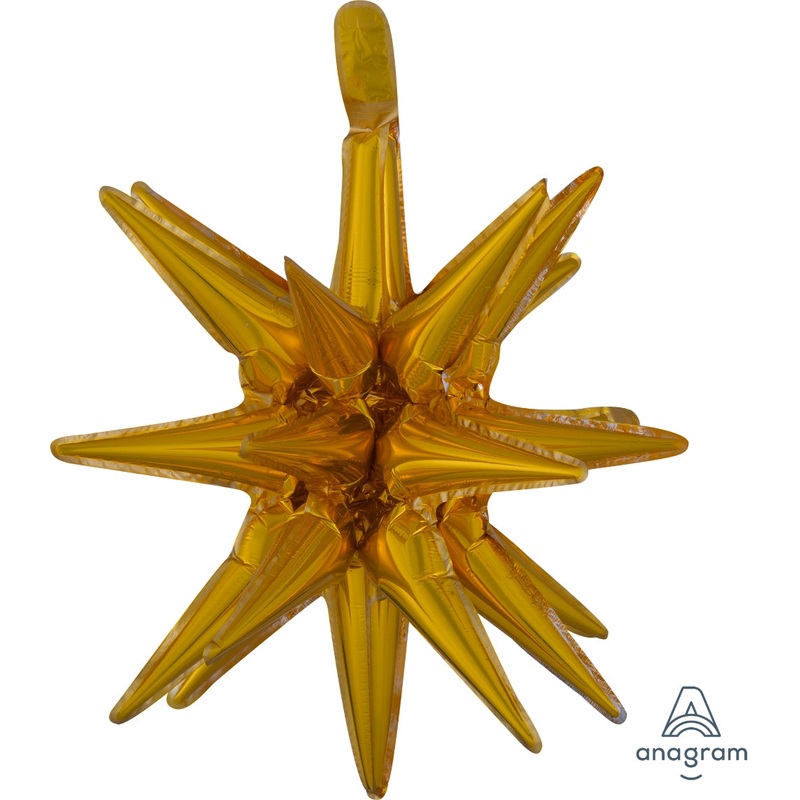 20" Magic Star Small Gold Foil Balloon