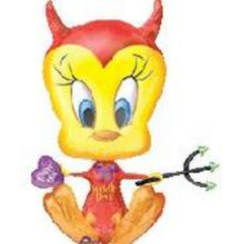 30" Widdle Devil Tweety Balloon