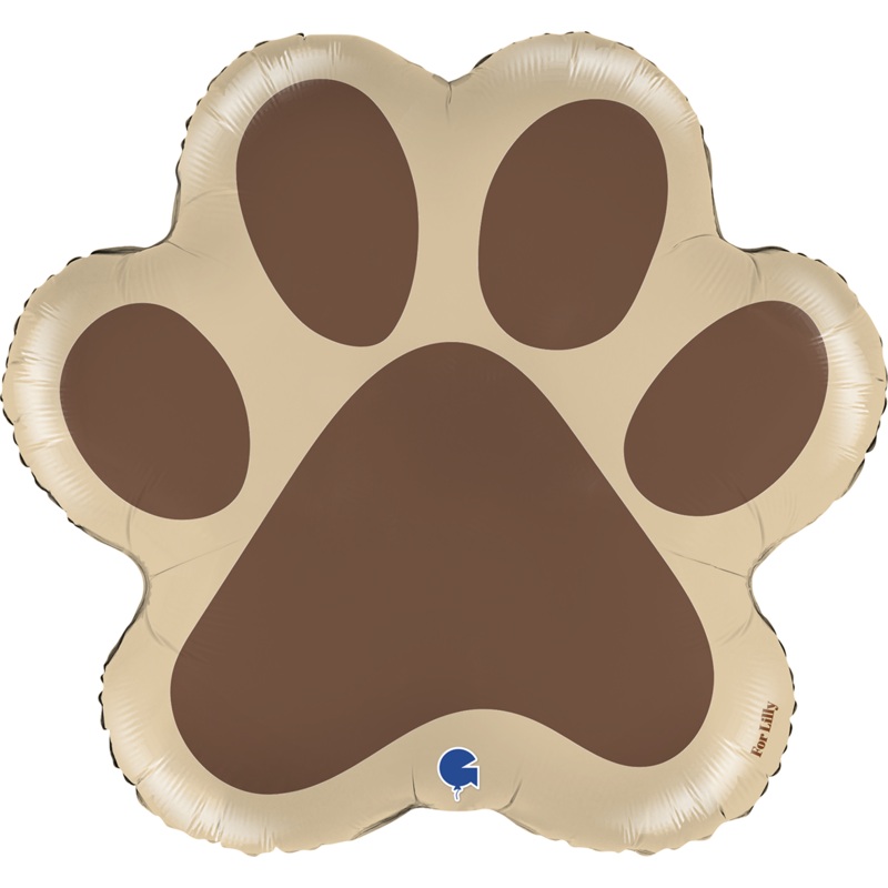 31" Dog Paw Foil Balloon