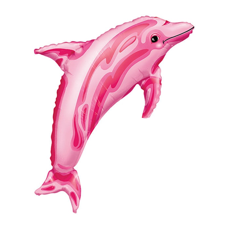 37" SuperShape Pink Dolphin Balloon