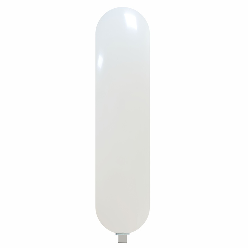 87" X 19.5" Banner Cattex Brand Standard White Latex Balloons