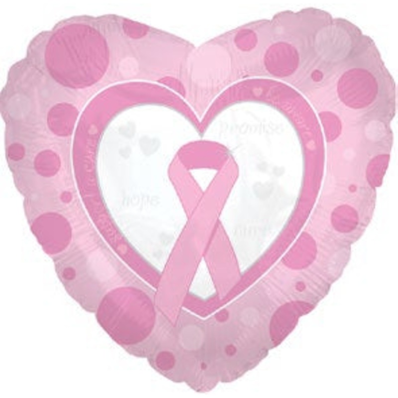 9" Airfill Only Promise, Hope, Cure Balloon