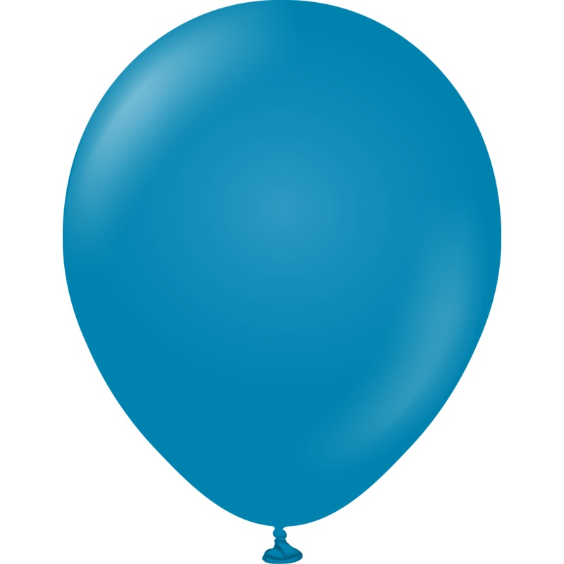12" Kalisan Latex Balloons Retro Deep Blue (50 Per Bag)
