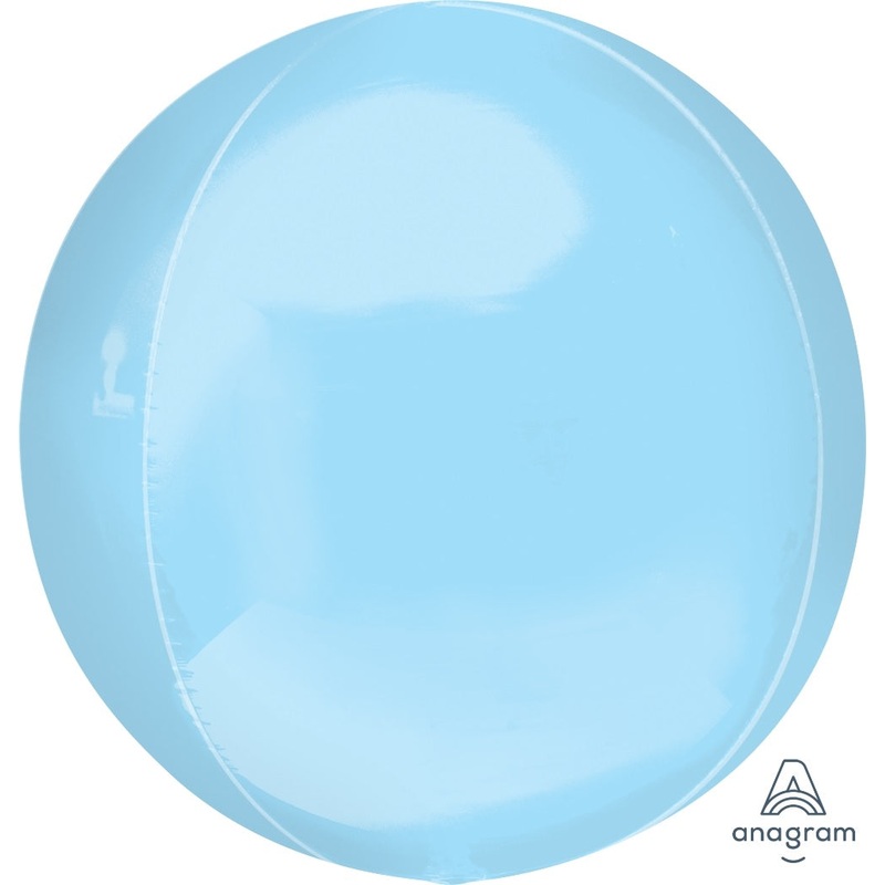 16" Orbz Pastel Blue Orbz Foil Balloon