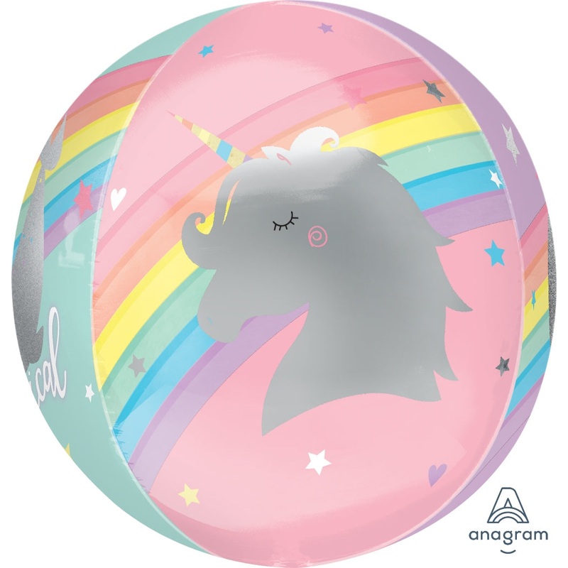 16" Orbz XL Magical Rainbow Foil Balloon