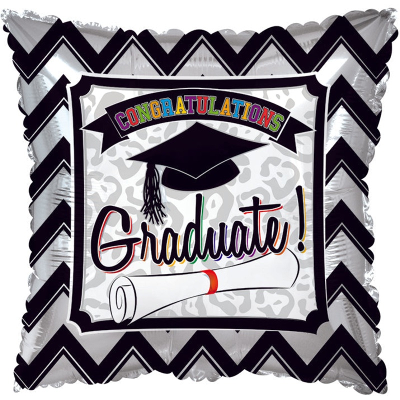 17" Grad Chevron Balloon