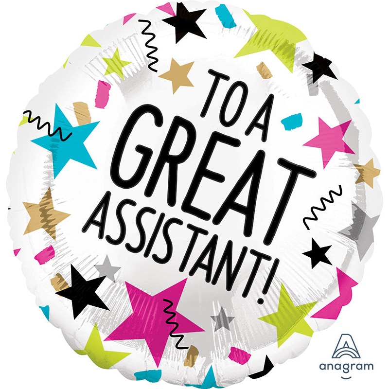 18" Great Assistant Stars Foil Balloon