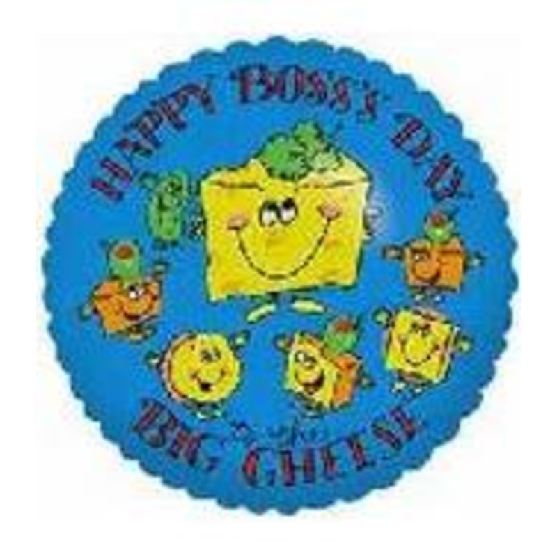 18" Happy Boss's Day To the Big Cheese Balloon