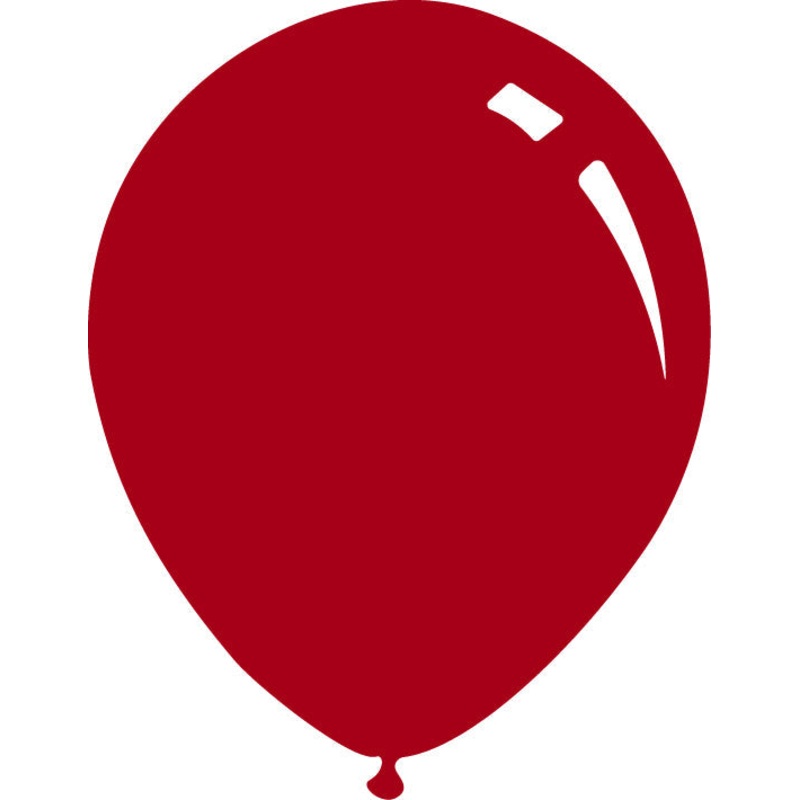 18" Standard Ruby Red Decomex Latex Balloons (25 Per Bag)