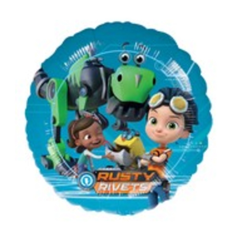 18" Standard "Rusty Rivets" Foil Balloon