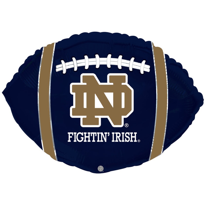 21" Notre Dame Fightin' Irish Football Balloon Collegiate