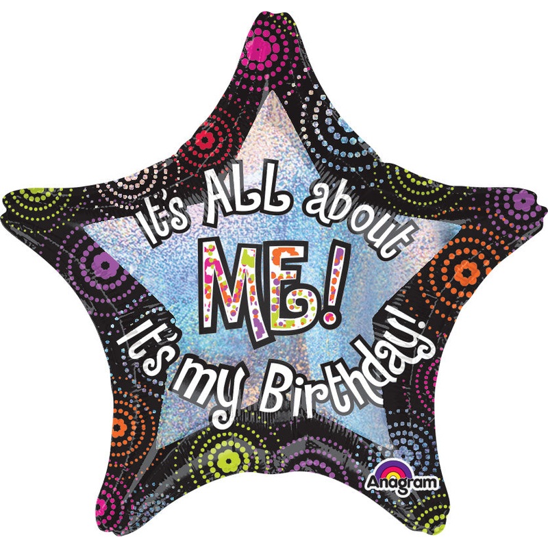28" It's All About Me Birthday Balloon