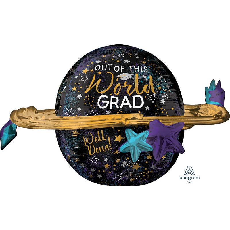 29" Out of this World Grad UltraShape Foil Balloon