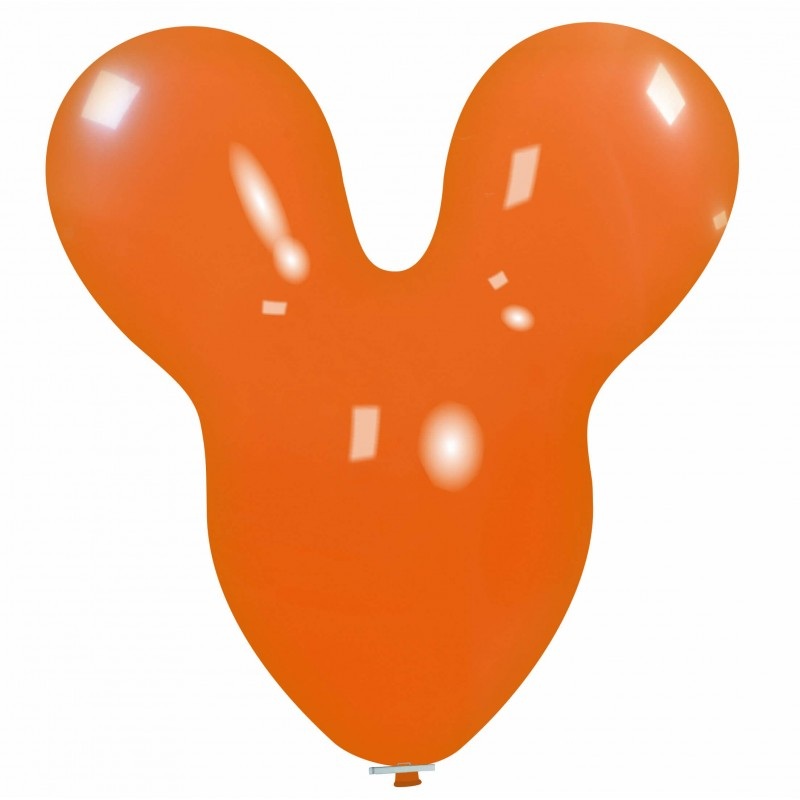 30" Mouse Cattex Brand Standard Orange Latex Balloons