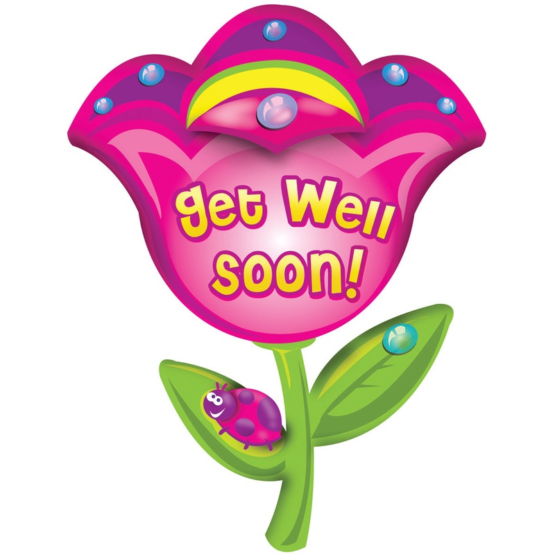 32" Get Well Soon Flower Balloon