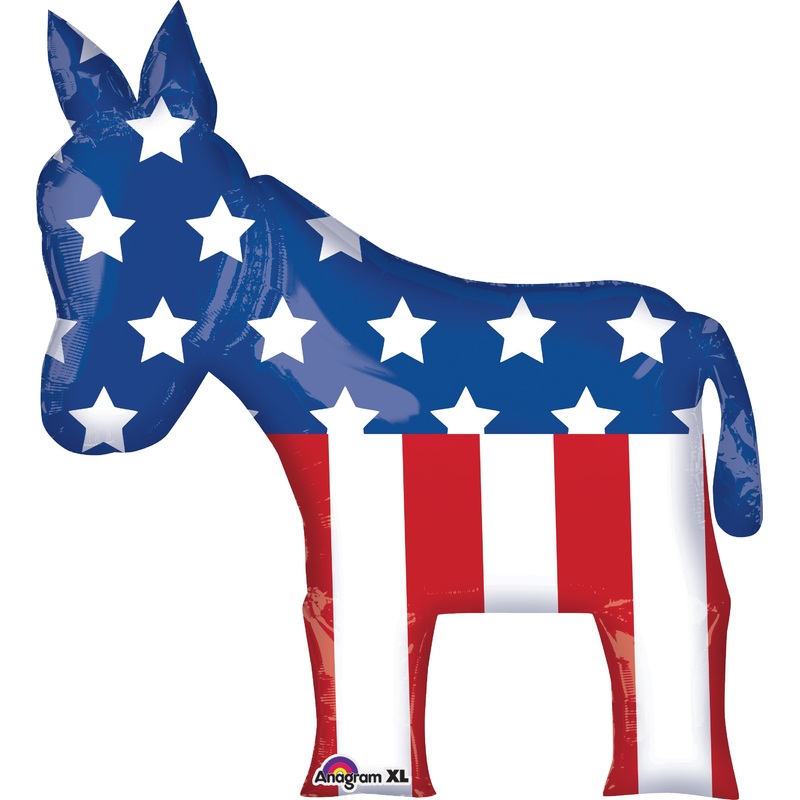 32" Jumbo Election Donkey Balloon