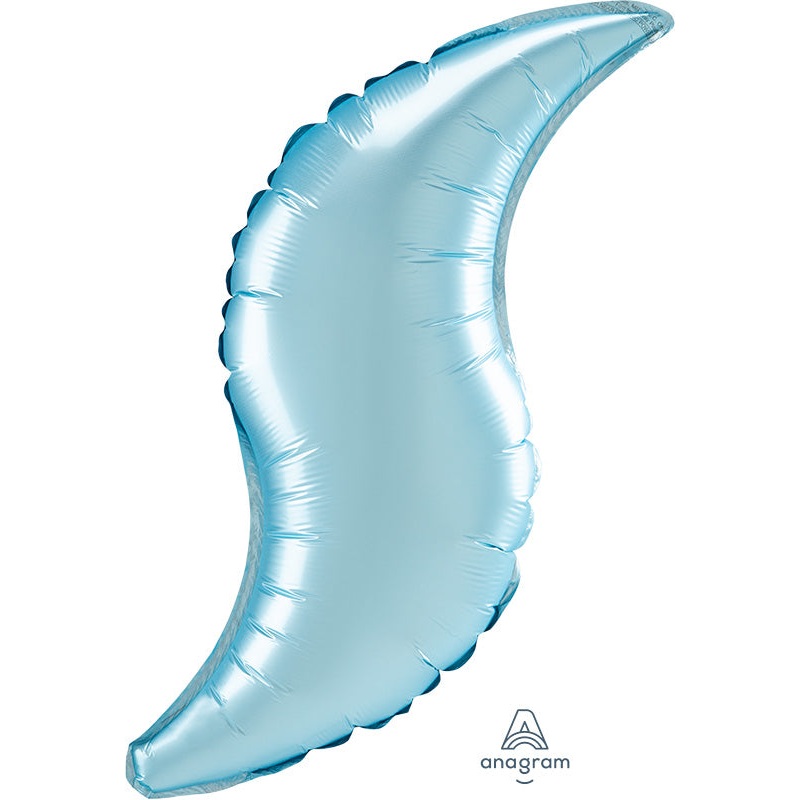 42" Pastel Blue Satin Curve Foil Balloon