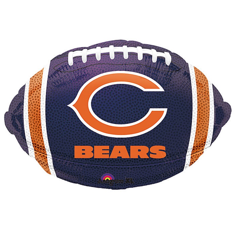 Junior Shape Chicago Bears NFL Football Team Colors Balloon