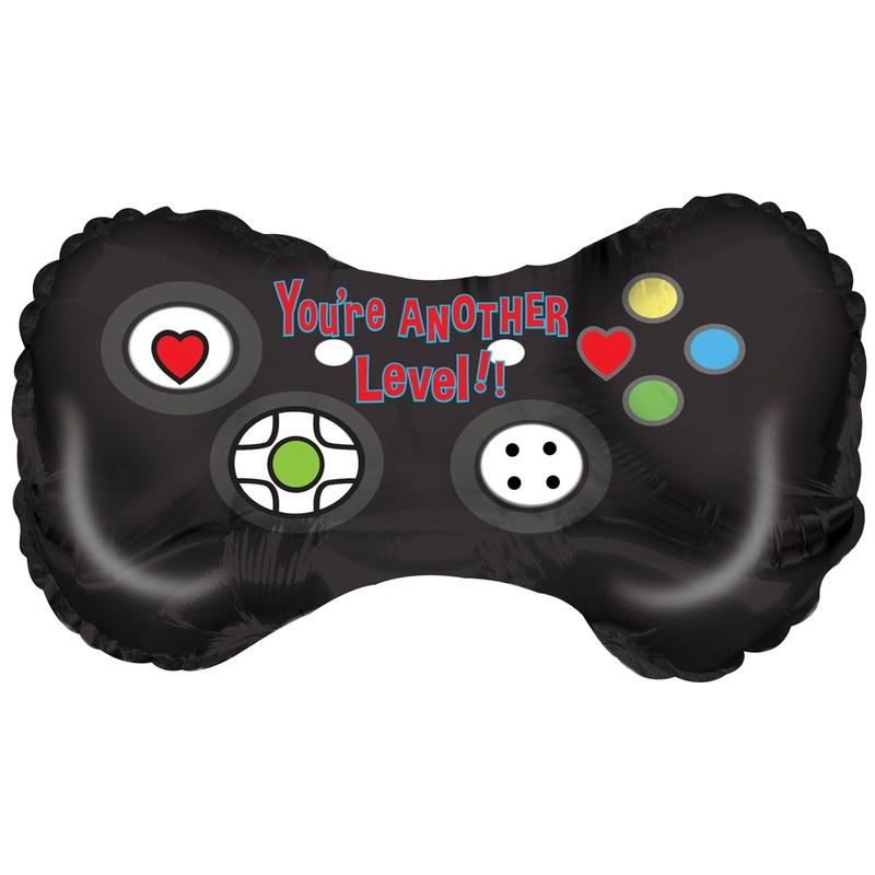 12" Airfill Only Game Pad Another Level Foil Balloon