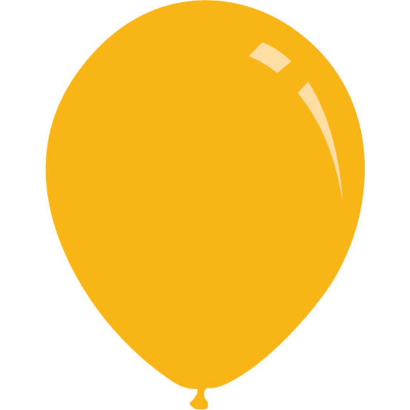 12" Deco Golden Yellow Orange Decomex Latex Balloons (100 Per Bag)