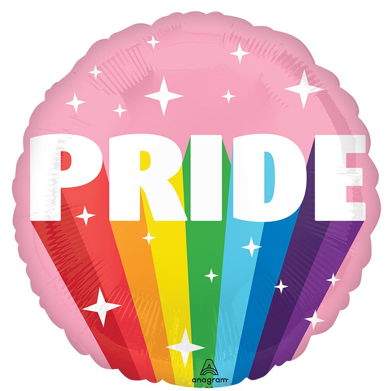 18" Burst of Pride Foil Balloon