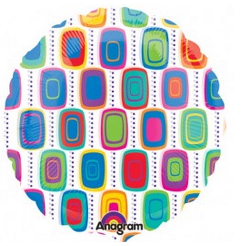 18" Clear Groovy Design Balloon