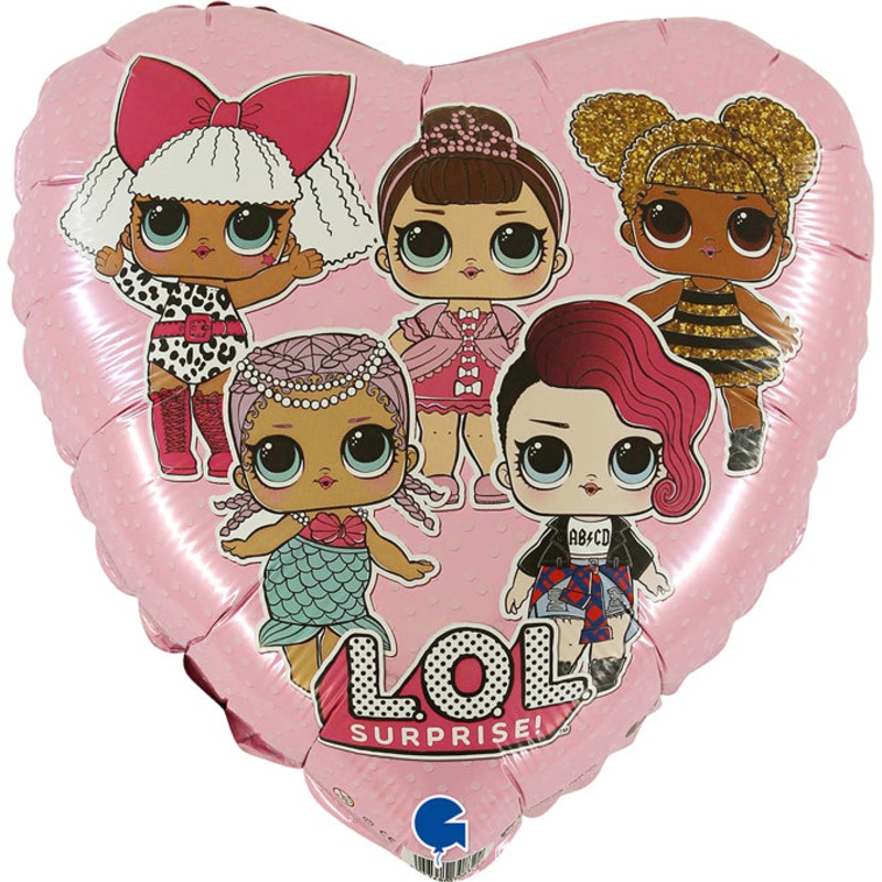18" LOL Surprise Pink Foil Balloon