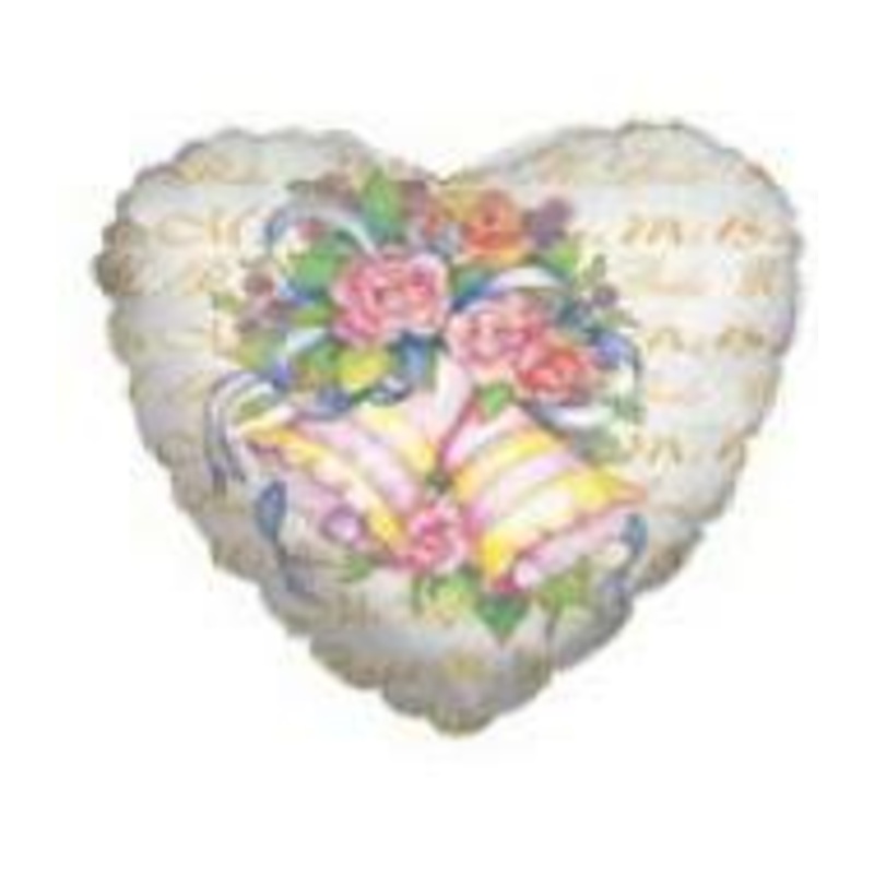 18" Mi Boda Flower Bouquet with Bells Balloon (Spanish)