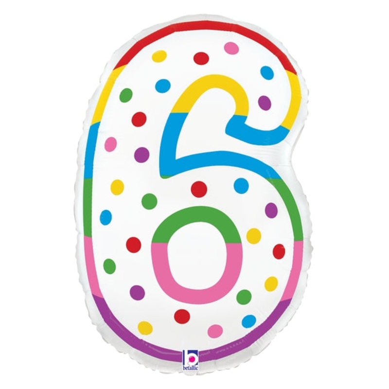 24" Birthday Candle 6 Foil Balloon