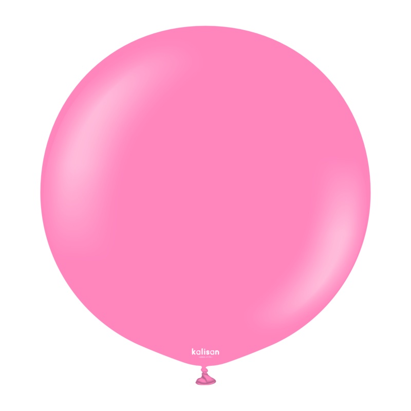 24" Kalisan Latex Balloons Standard Queen Pink (5 Per Bag)