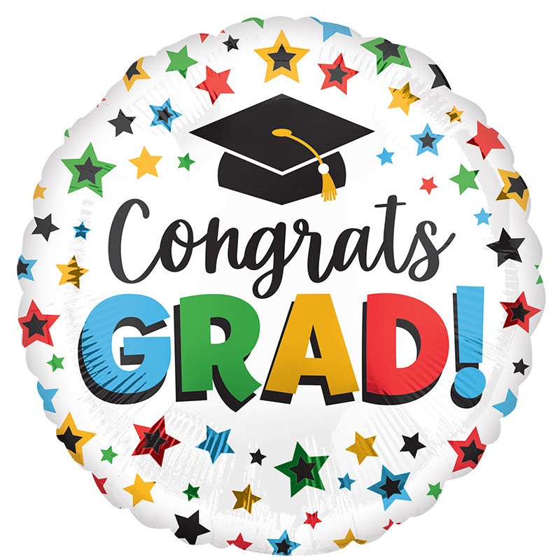 28" Jumbo Multi-Colored Grad Foil Balloon