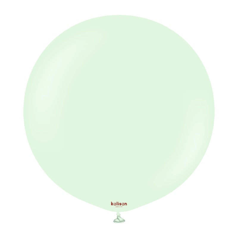 36" Kalisan Latex Balloons Standard Macaron Pale Green (2 Per Bag)